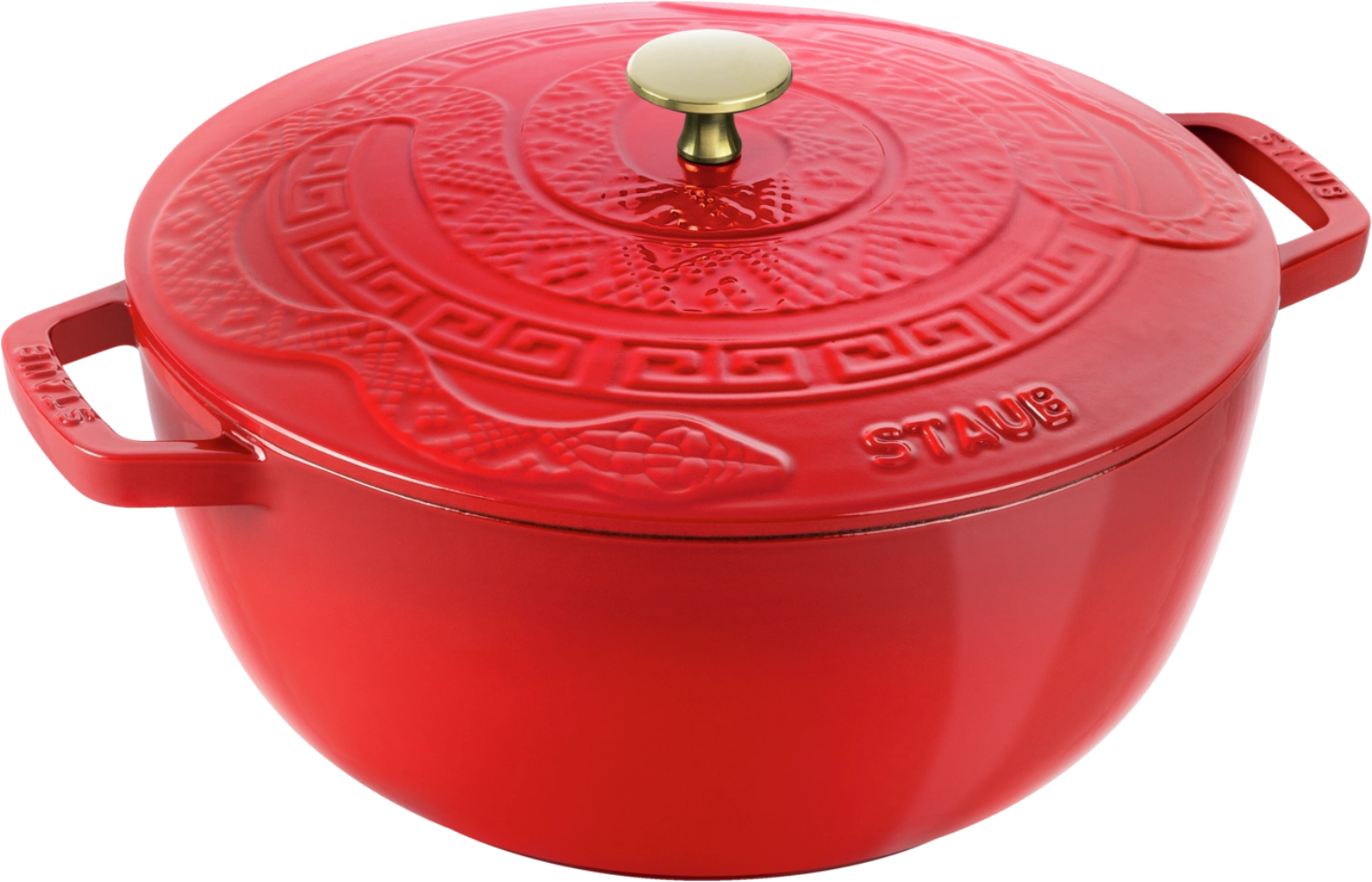 La Marmite Année du Serpent Cerise-Rouge 26cm