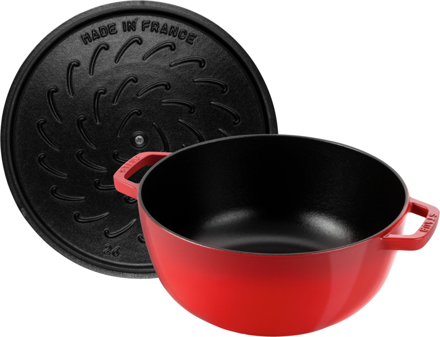 La Marmite Année du Serpent Cerise-Rouge 26cm