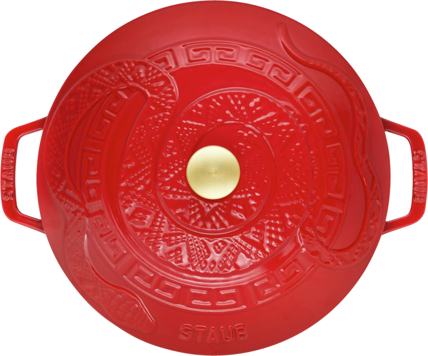 La Marmite Année du Serpent Cerise-Rouge 26cm