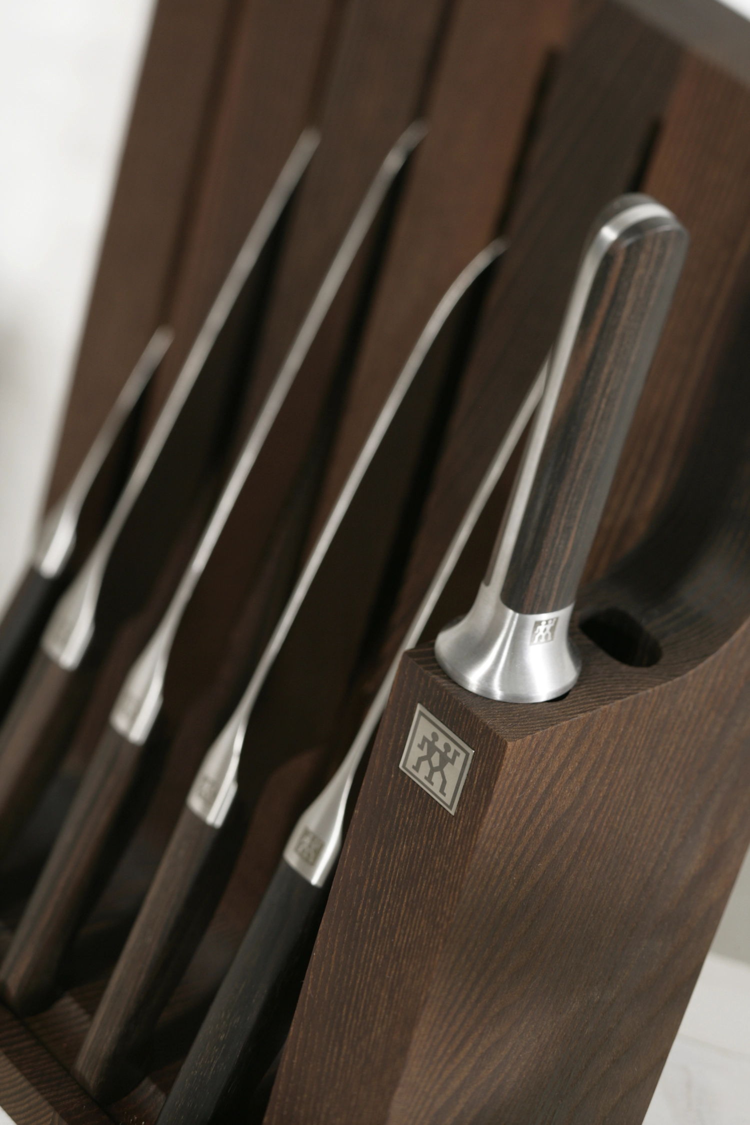 1731 Set de 7 blocs de couteaux en frêne