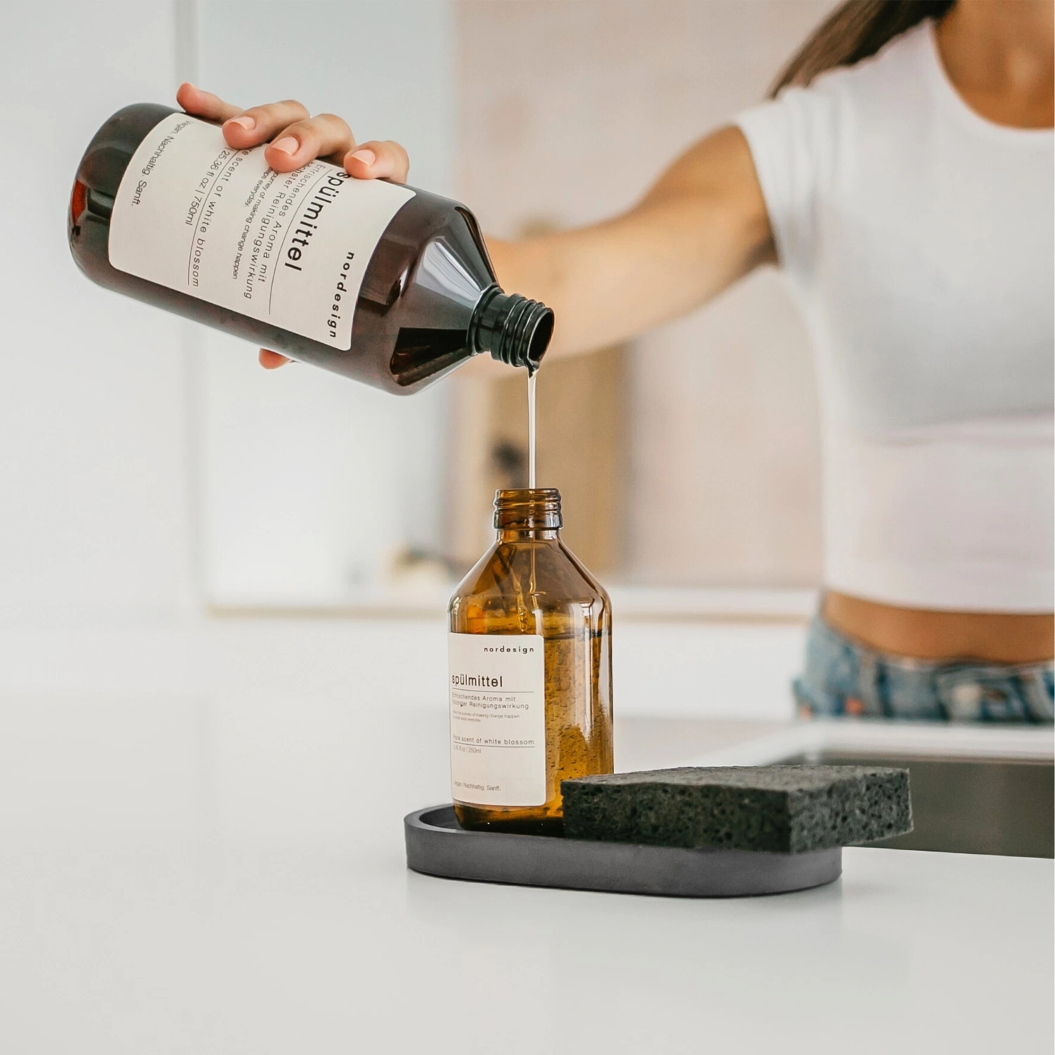 Recharge liquide vaisselle notes of white blossom 730ml