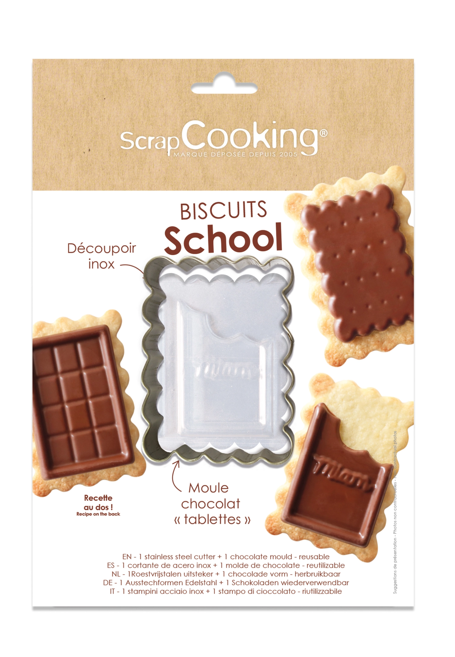 Emporte-pièce pour biscuits au chocolat