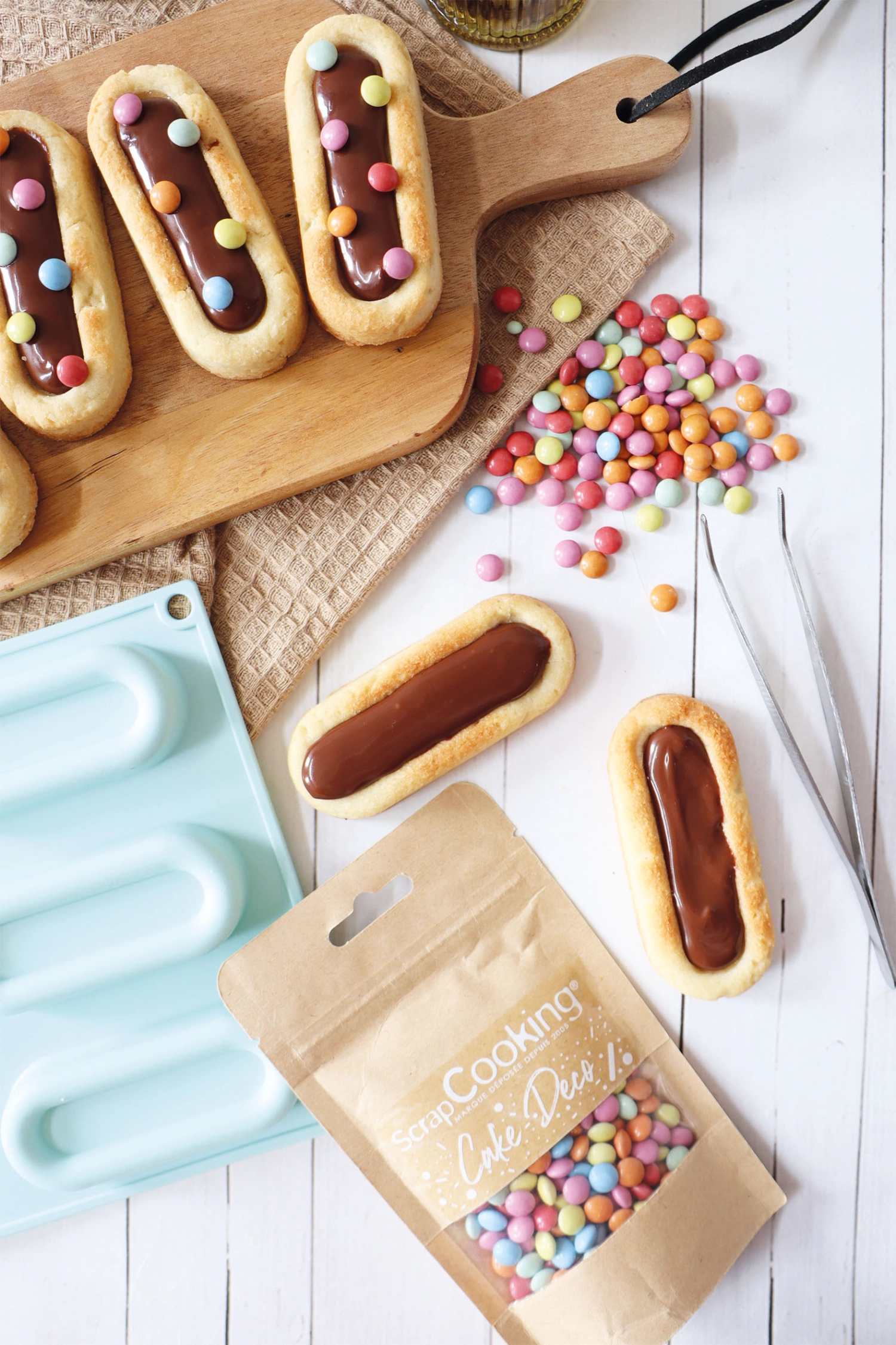 Silikon Backform für 6 Löffelbiskuits