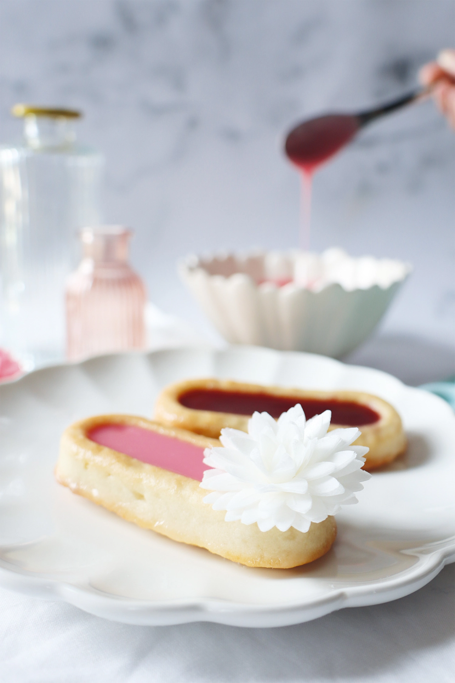 Silikon Backform für 6 Löffelbiskuits