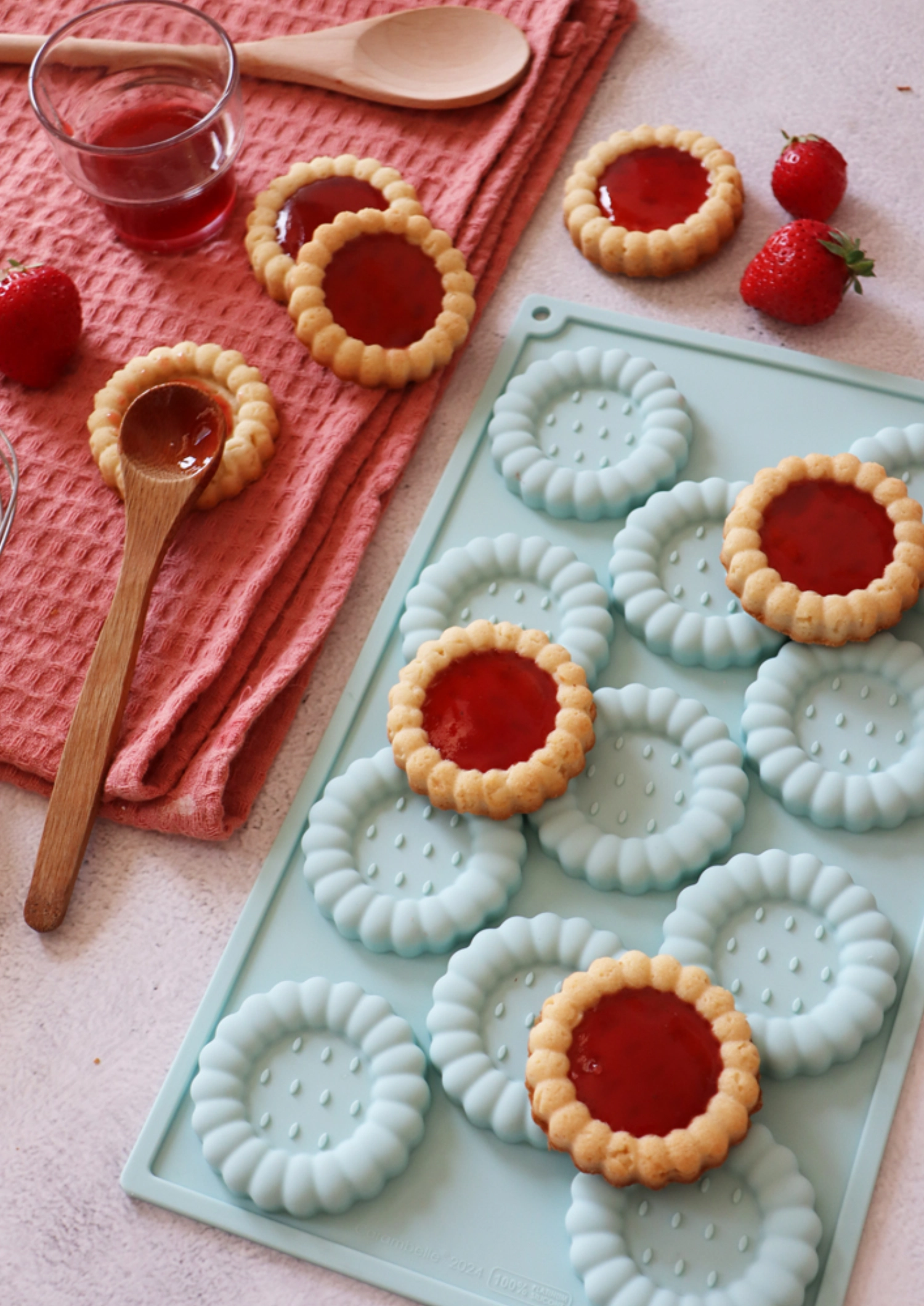 Silikon Backform für 11 Törtchen