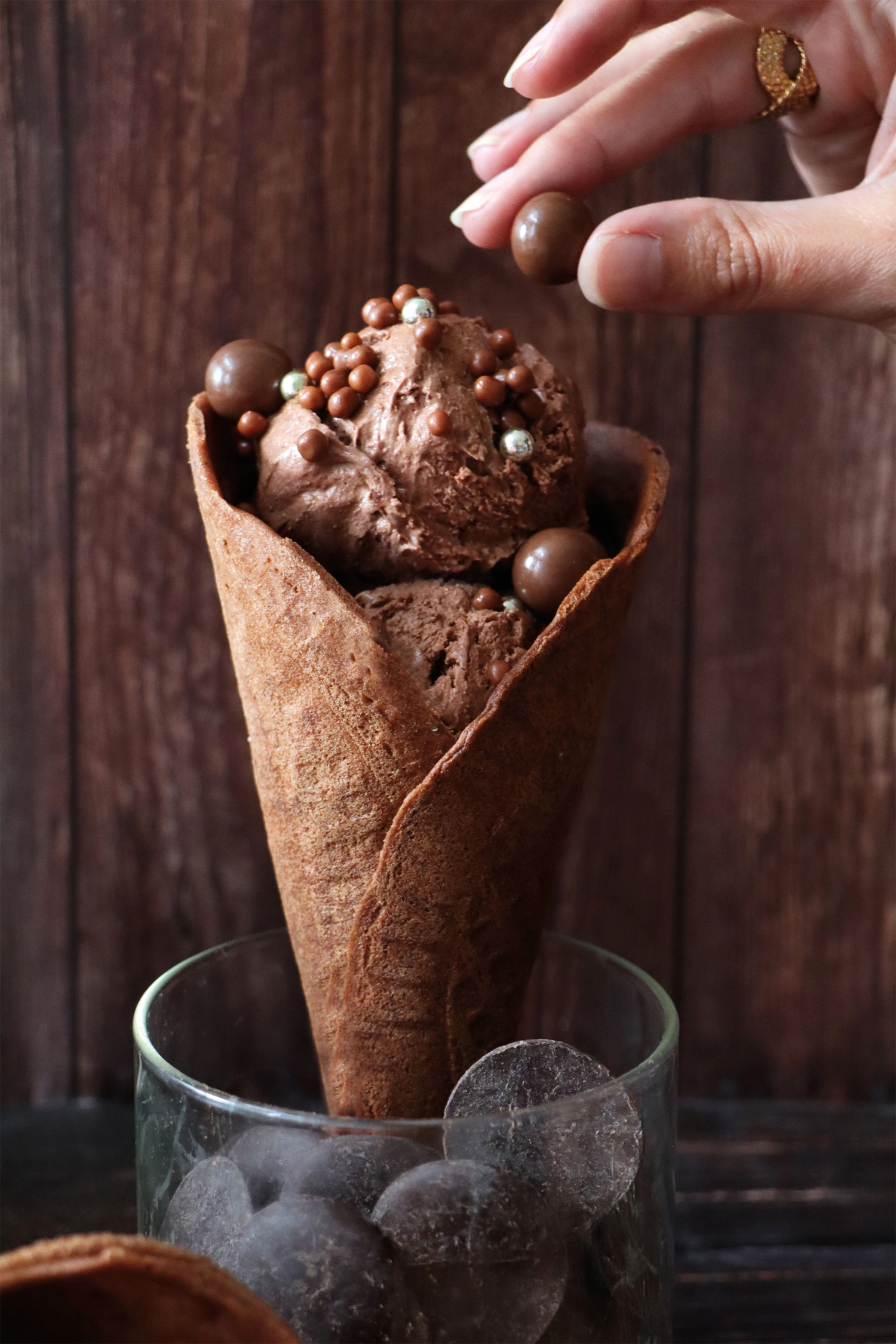 Fertigmischung für Schokoladenwaffeln / Cornet 260g