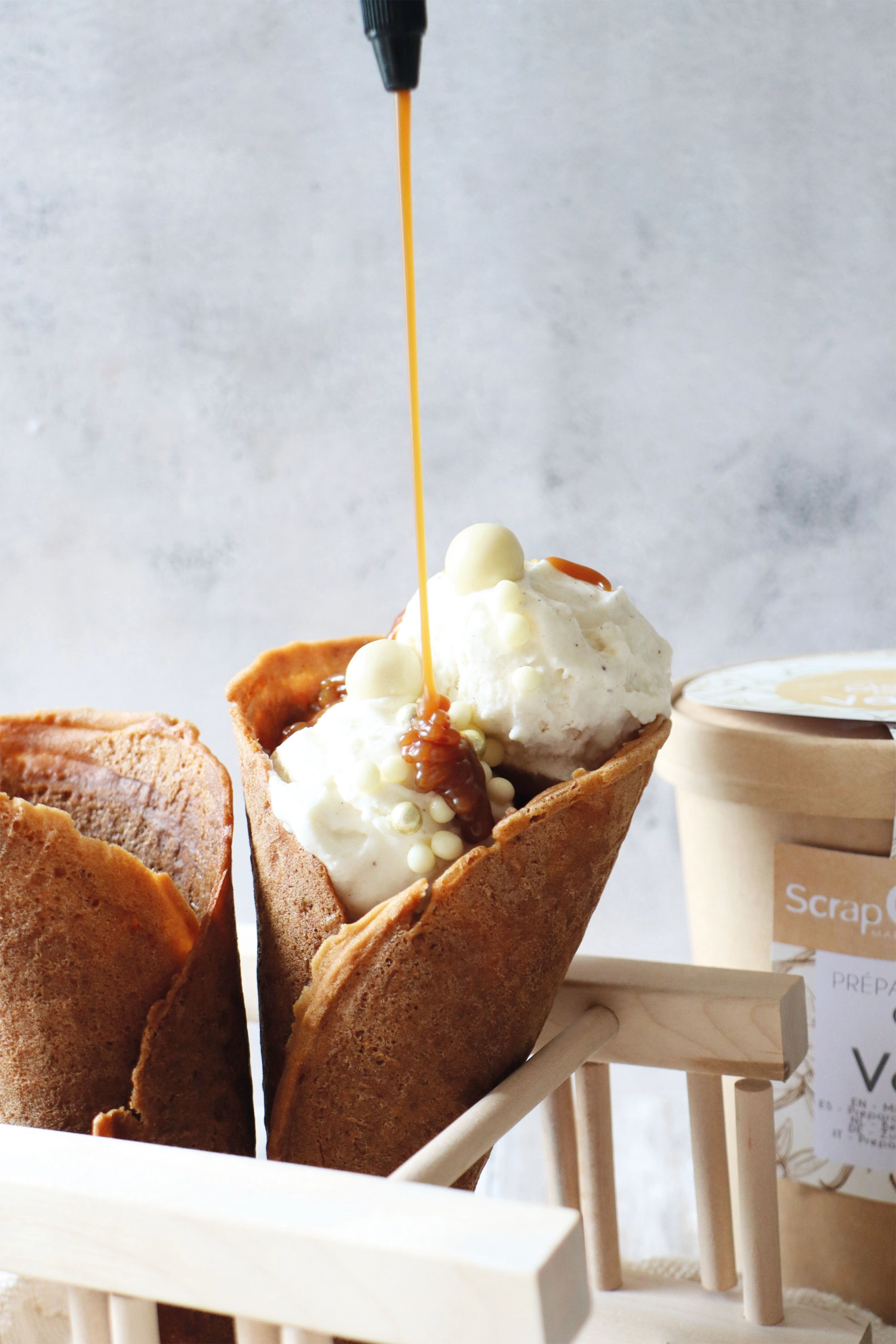 Mélange prêt à l'emploi pour crème glacée vanille 145g