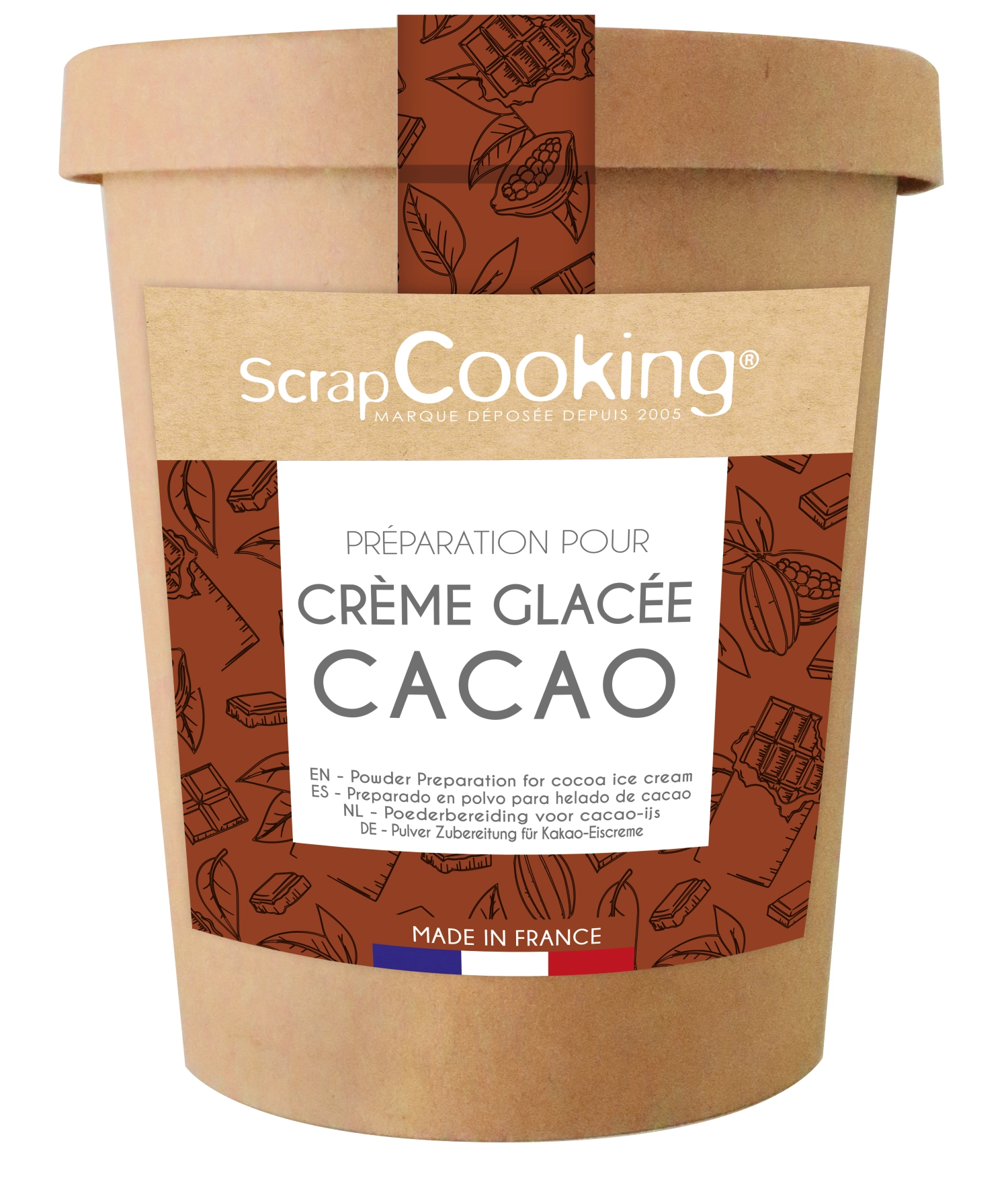 Mélange prêt à l'emploi pour crème glacée au chocolat 185g