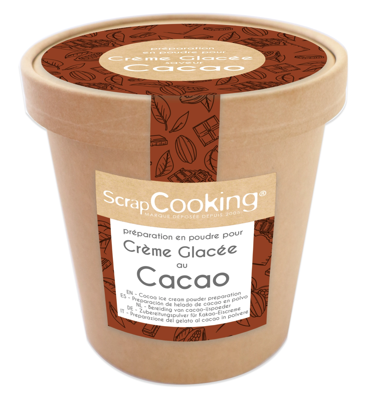 Mélange prêt à l'emploi pour crème glacée au chocolat 185g