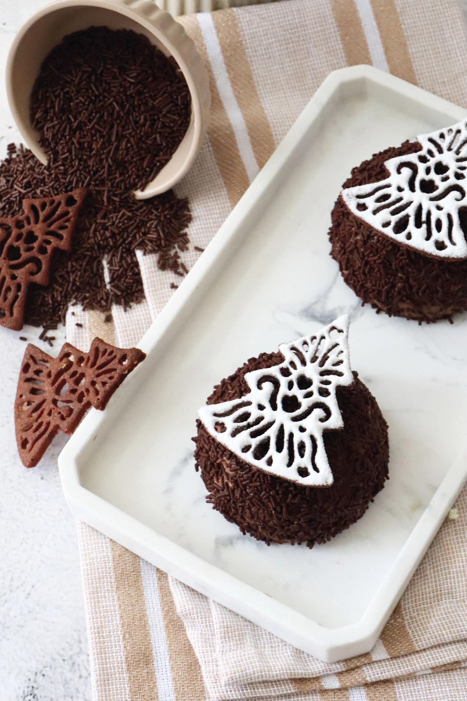 Zuckerstreusel dunkle Schokolade 70g