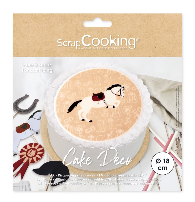 Tortenaufleger essbar aus Zuckerpapier Reiten