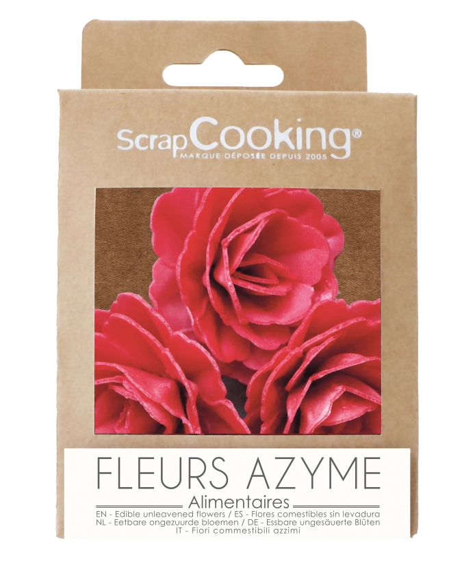 3er Set Rosen aus Esspapier