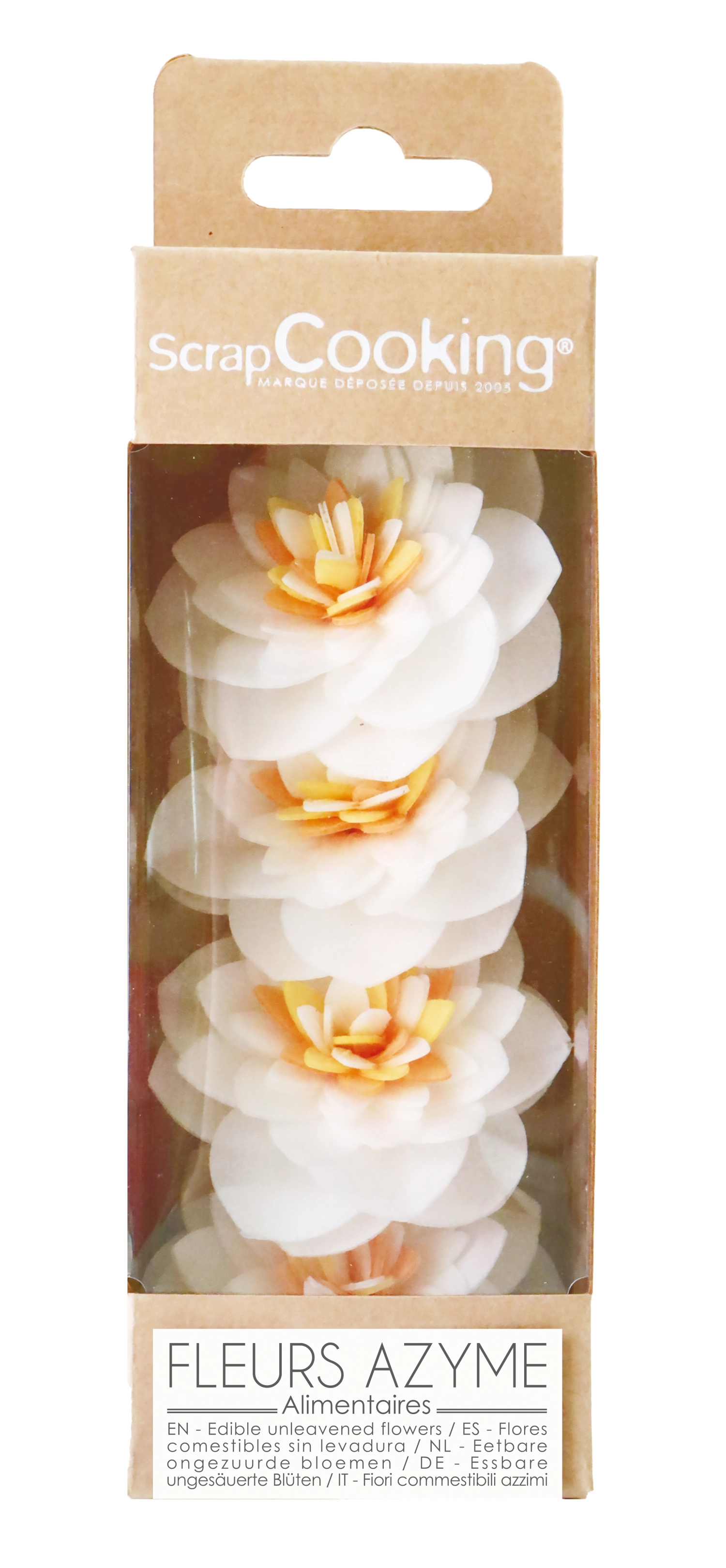 4er Set Kamelien aus Esspapier