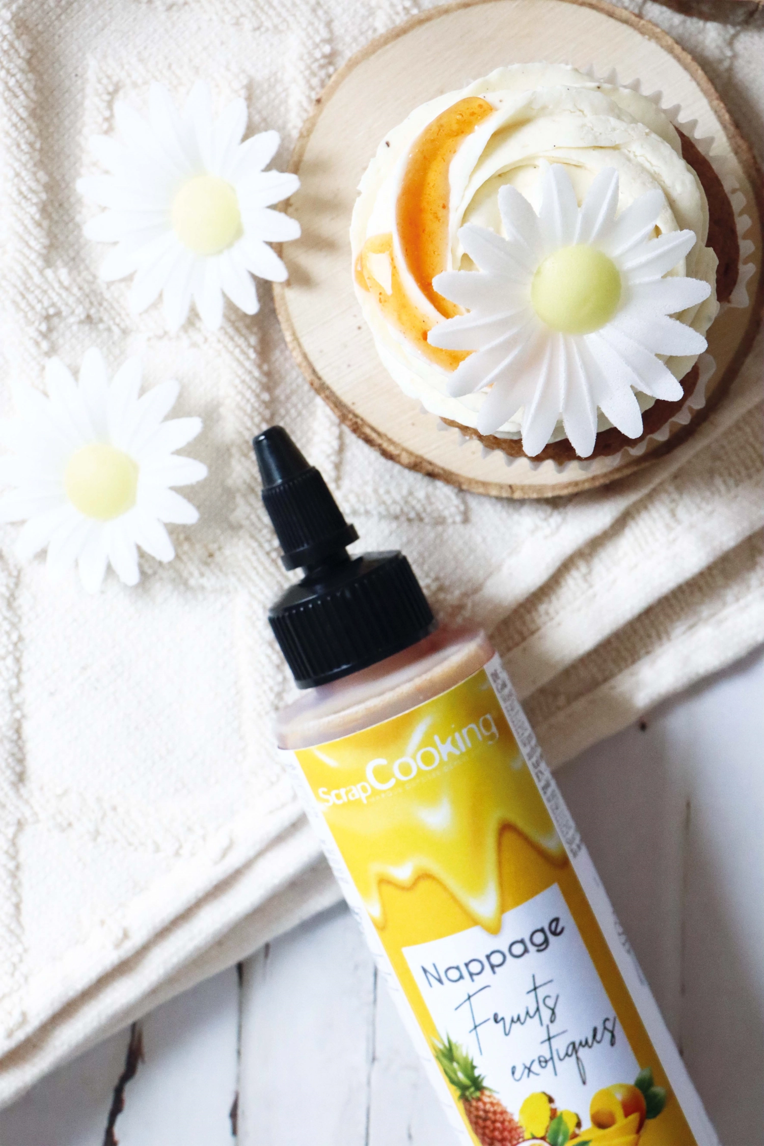 18er Set Margeriten aus Esspapier