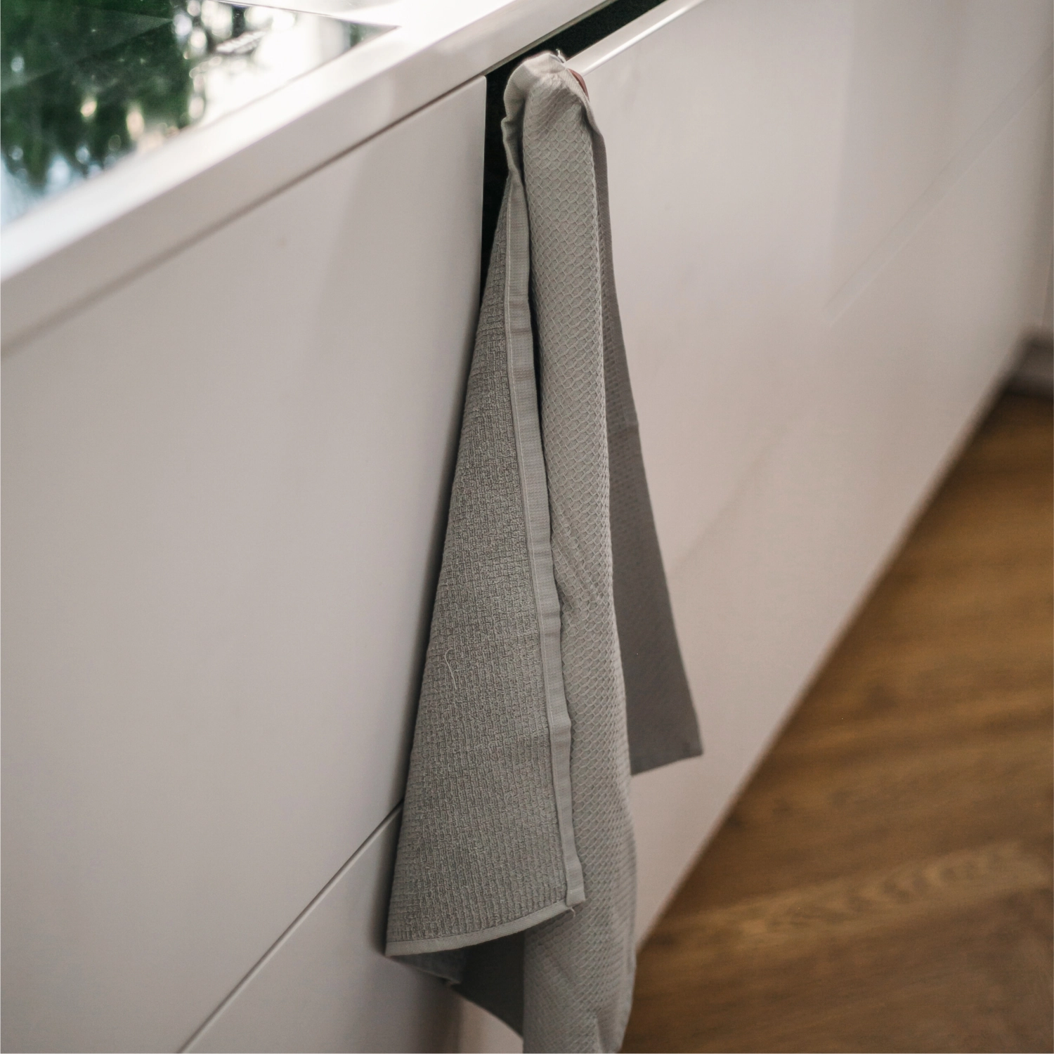Kitchen towel torchon stockholm grey, gris clair 40x60cm
