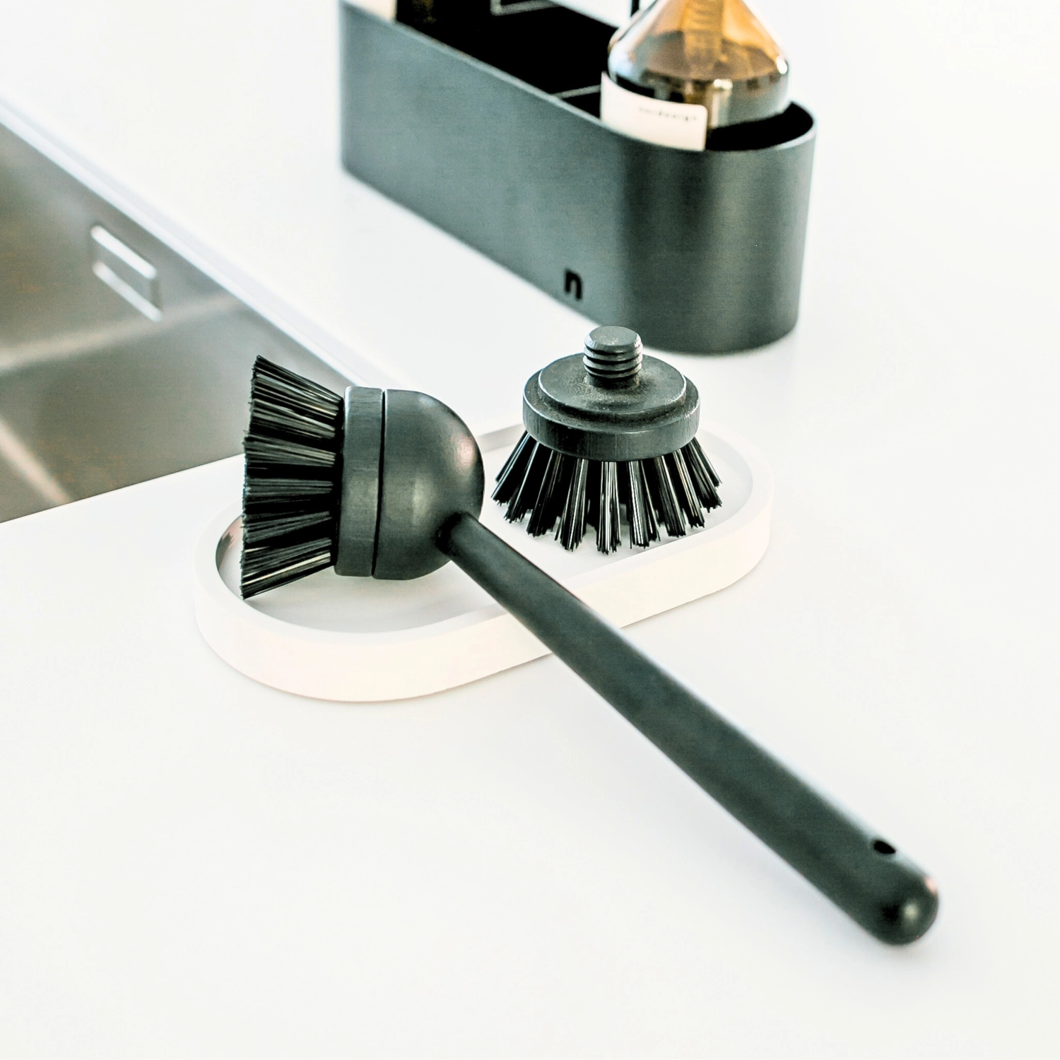 Spülbürste aus Bambus mit Kunststoffkopf