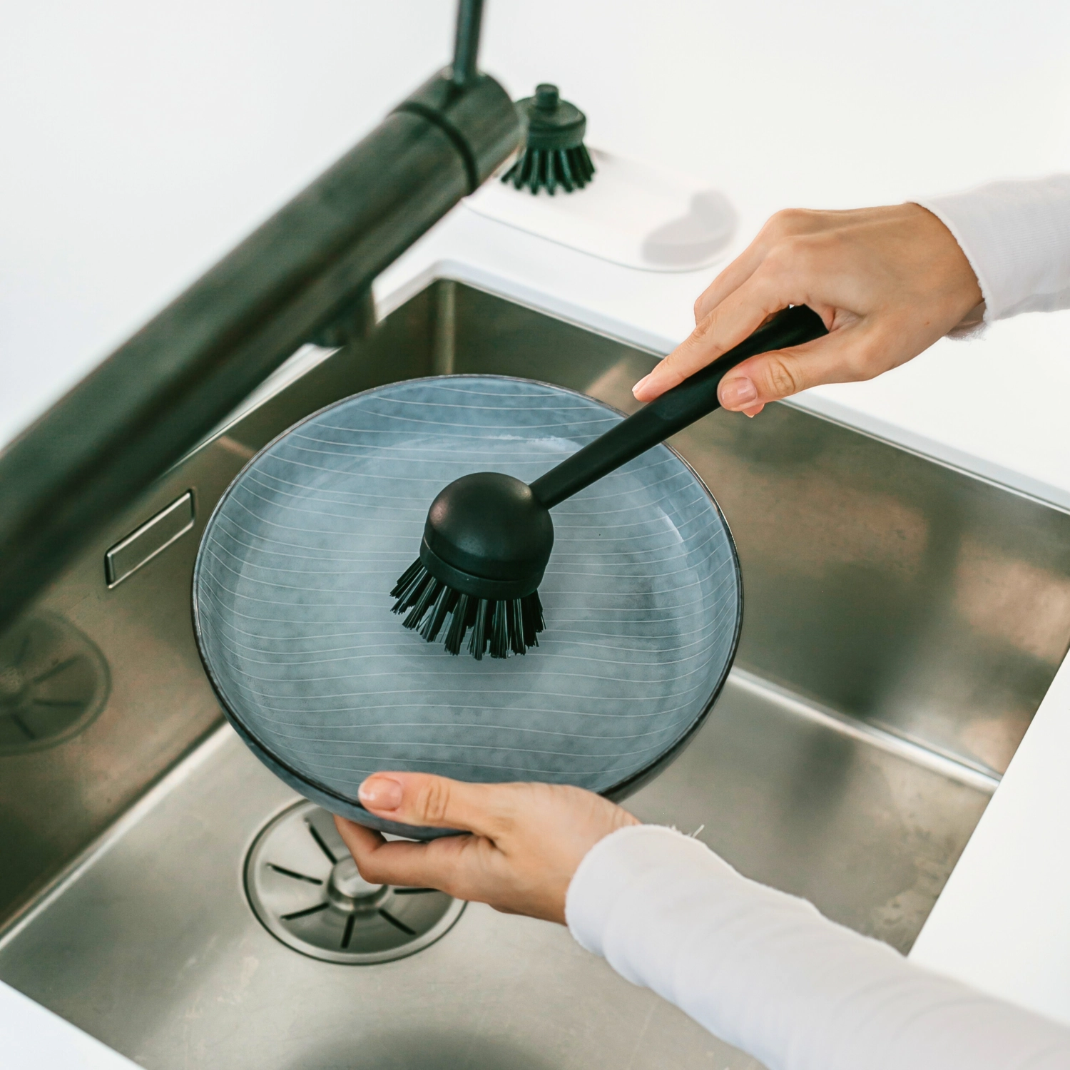 Spülbürste aus Bambus mit Kunststoffkopf