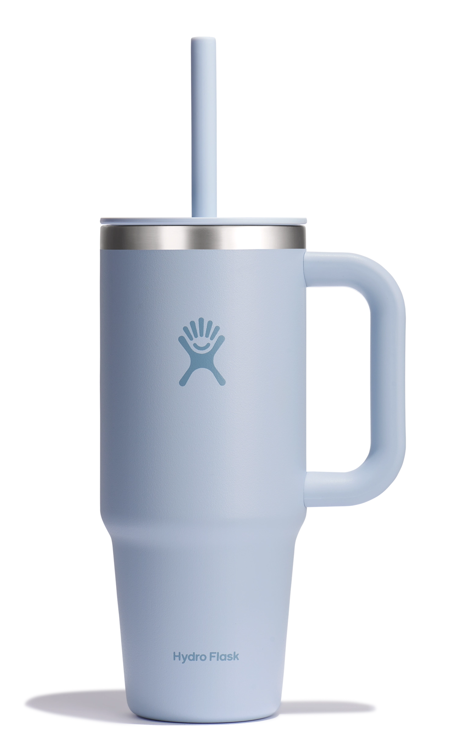 Reisebecher mit Trinkhalm