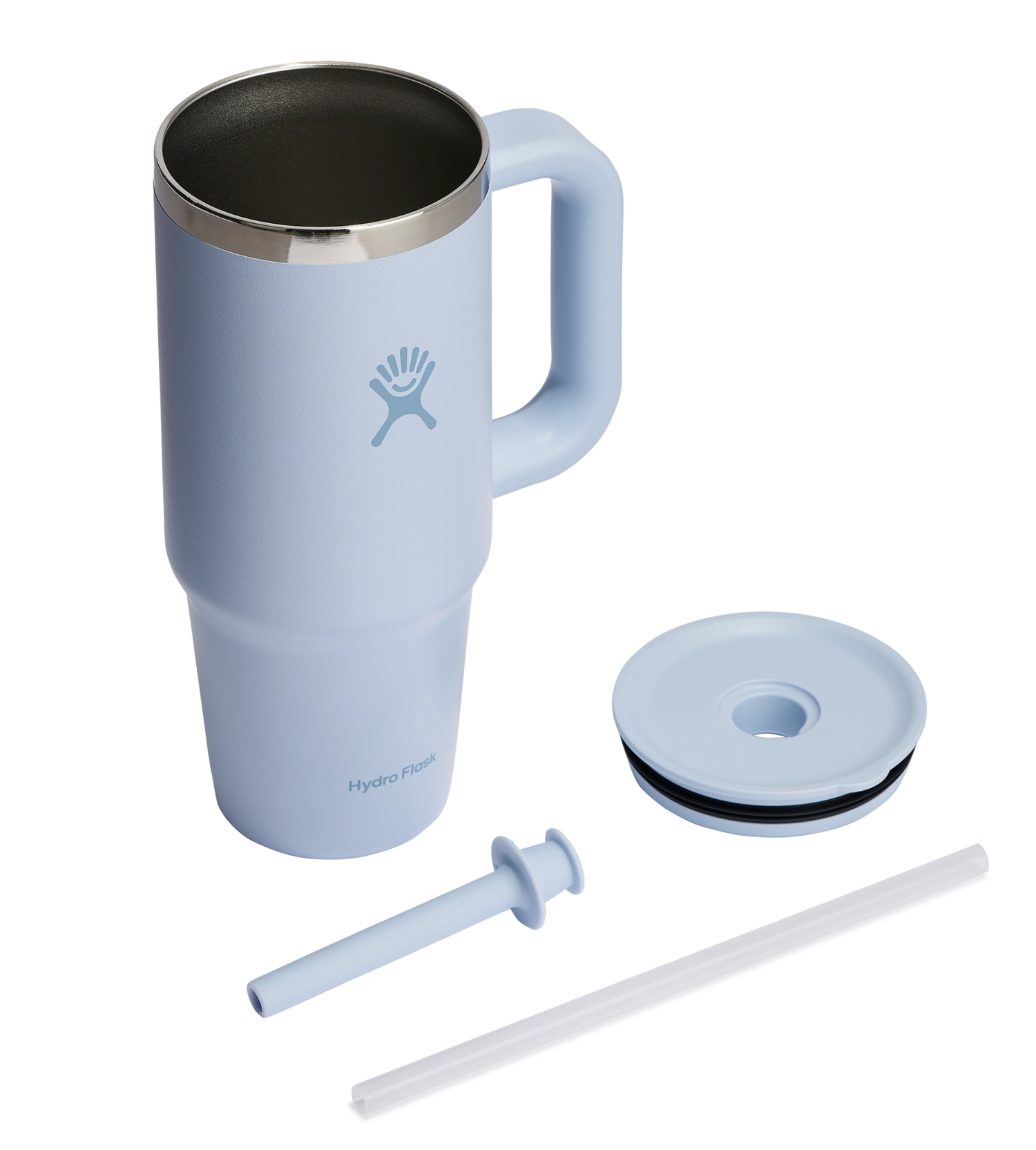 Reisebecher mit Trinkhalm