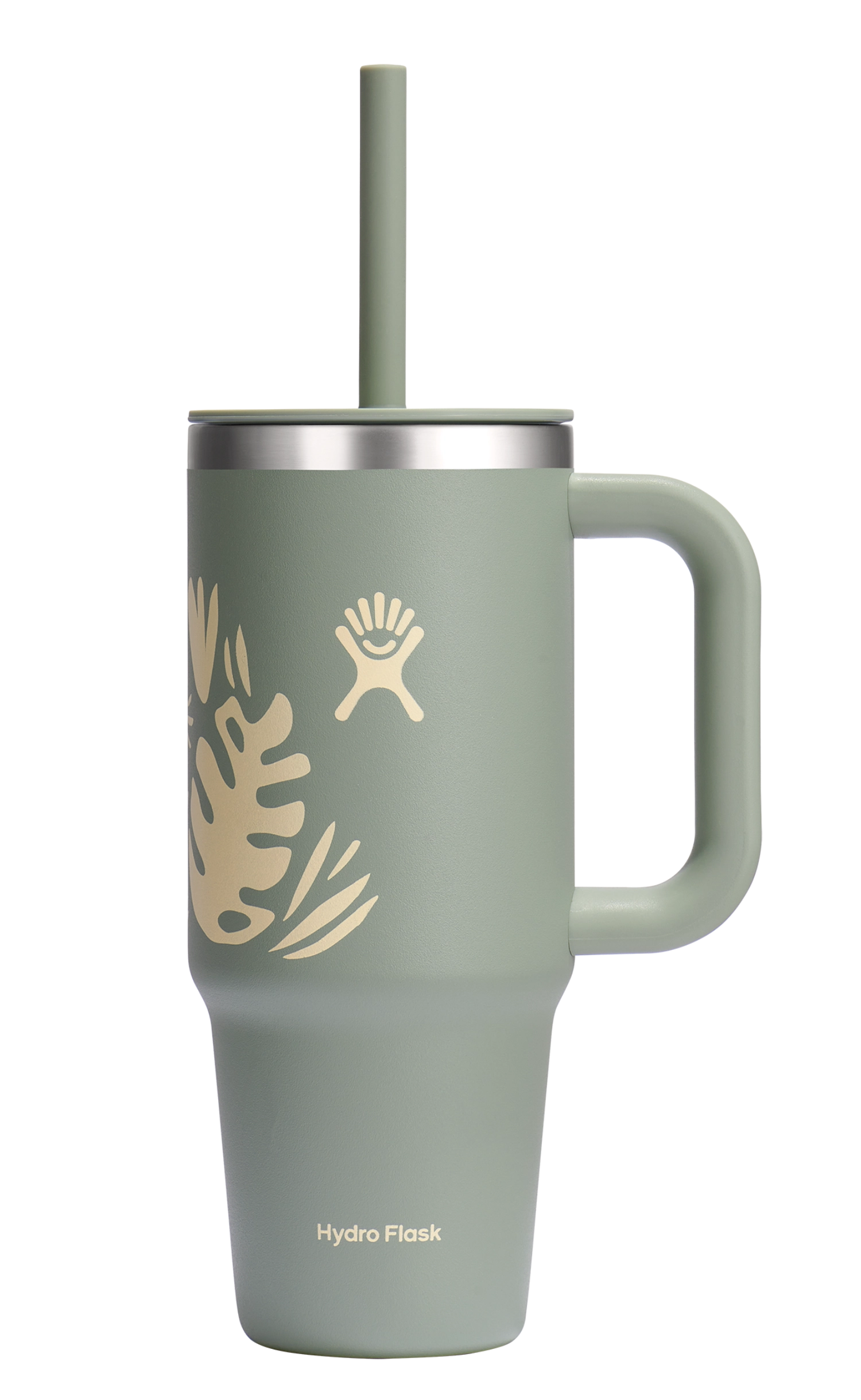 Reisebecher mit Trinkhalm