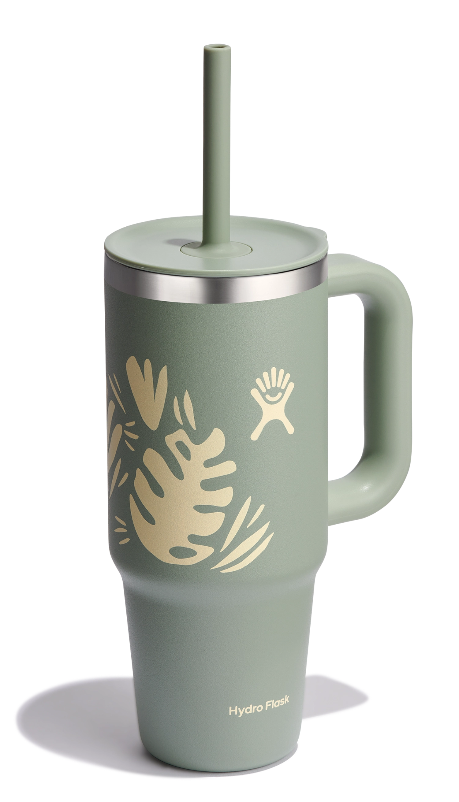 Reisebecher mit Trinkhalm