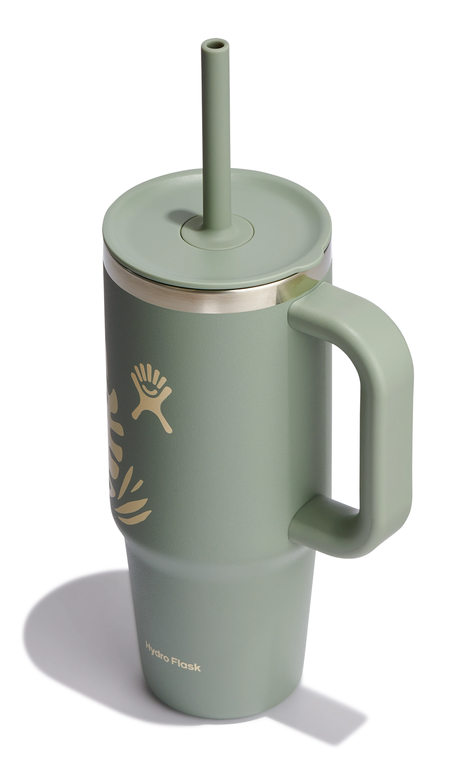 Reisebecher mit Trinkhalm