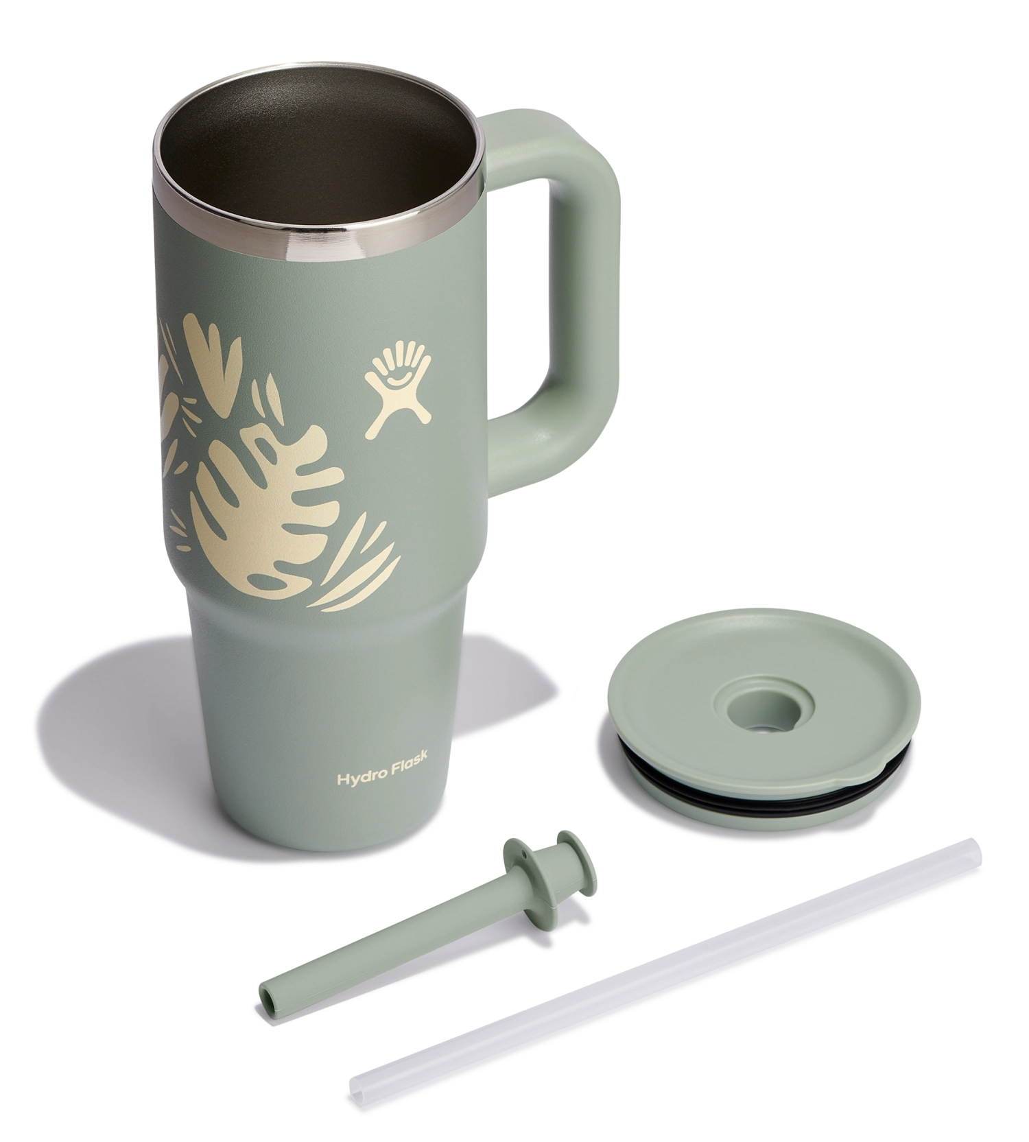 Reisebecher mit Trinkhalm