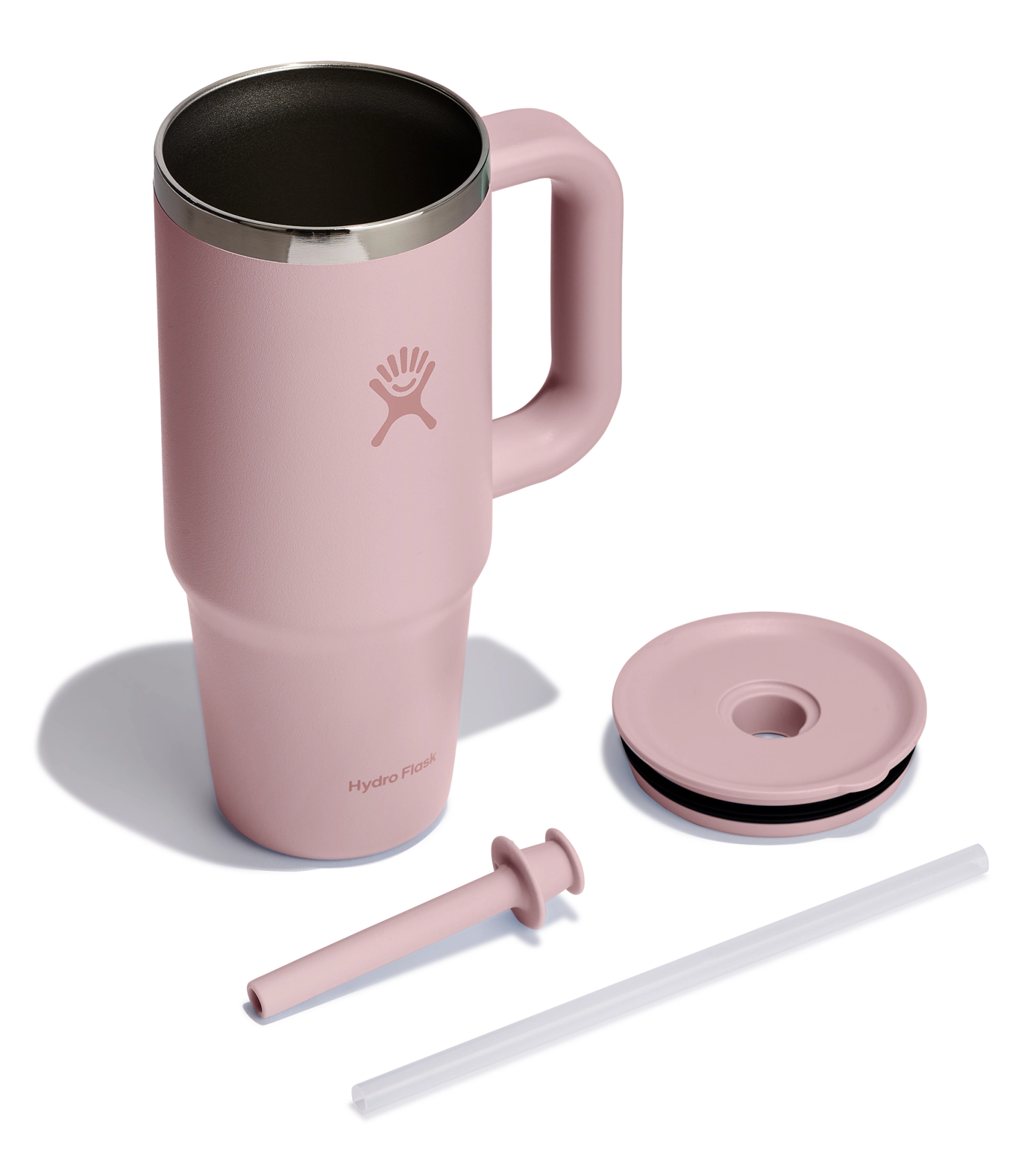 Reisebecher mit Trinkhalm