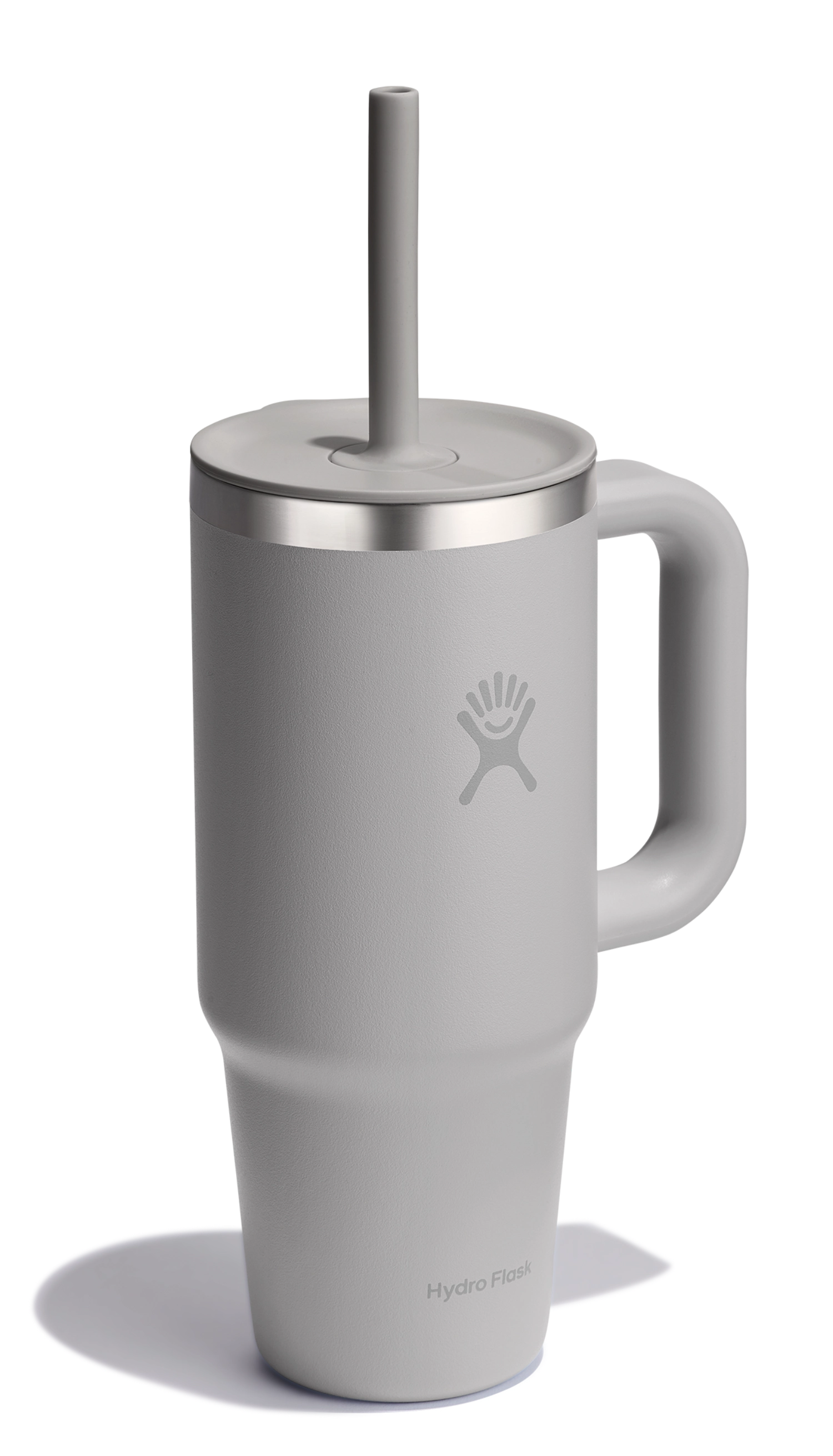 Reisebecher mit Trinkhalm