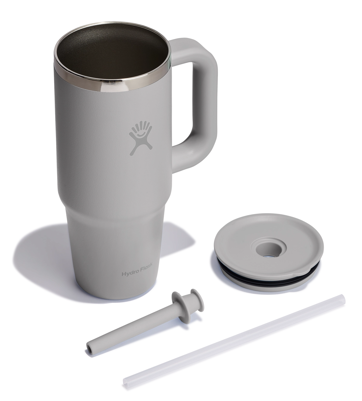 Reisebecher mit Trinkhalm