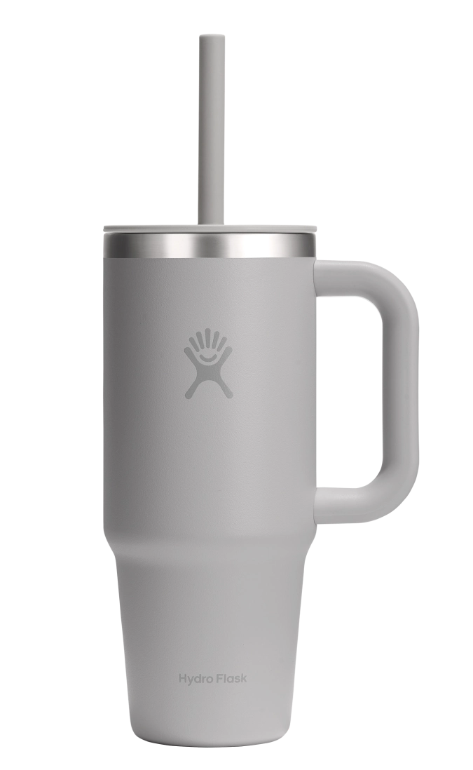 Reisebecher mit Trinkhalm