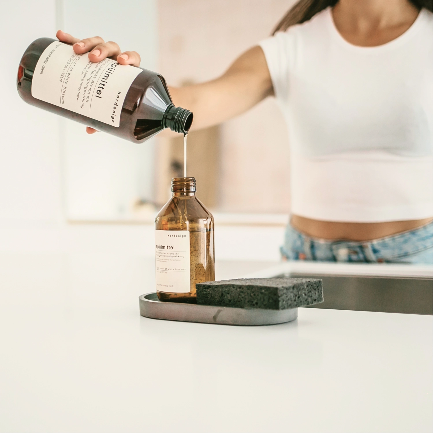 Spülmittel Scent of bergamot & lemon. mit Kunststoffpumpe