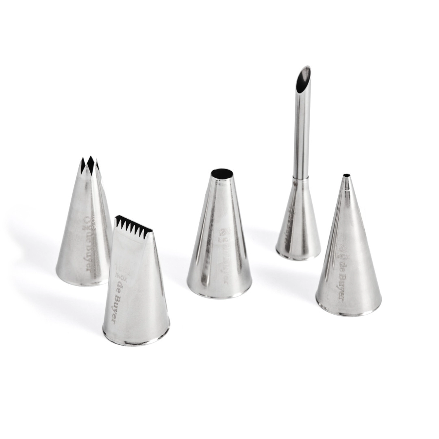 Lot de 5 d1lles en acier inoxydable