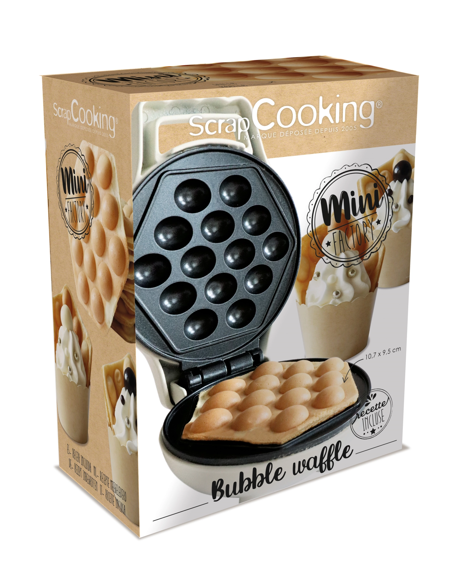 Waffeleisen Mini Bubble-Waffel Factory