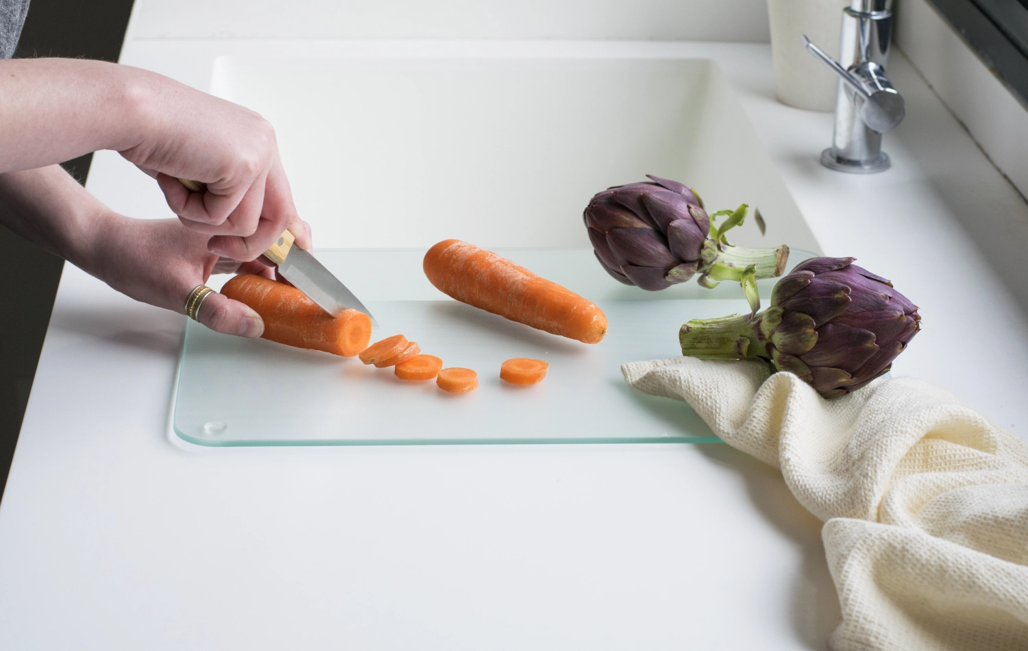 Glaskeramik Abdeckung Oberfläche geriffelt