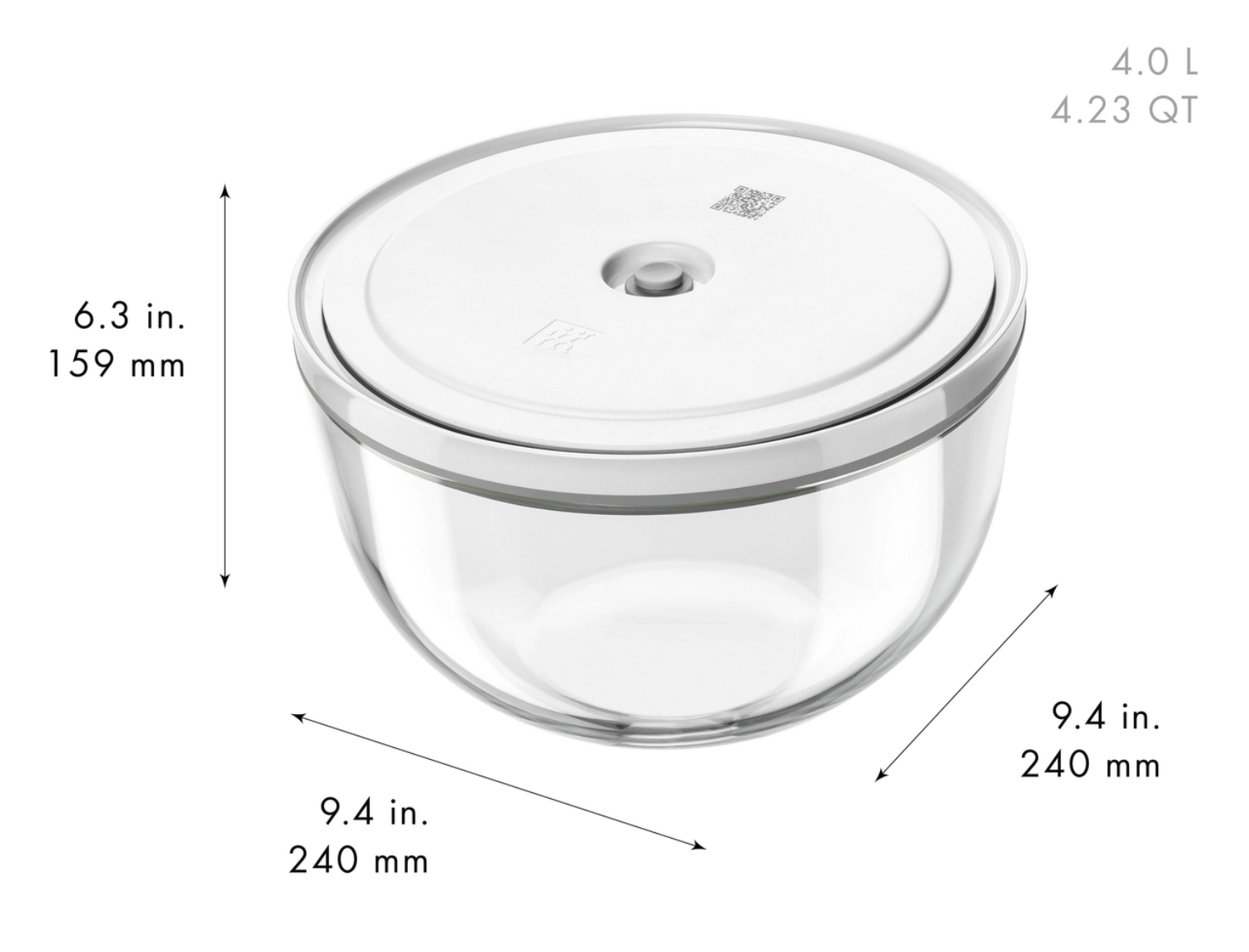 9pcs. Fresh & Save Bowls Kit de démarrage sous vide