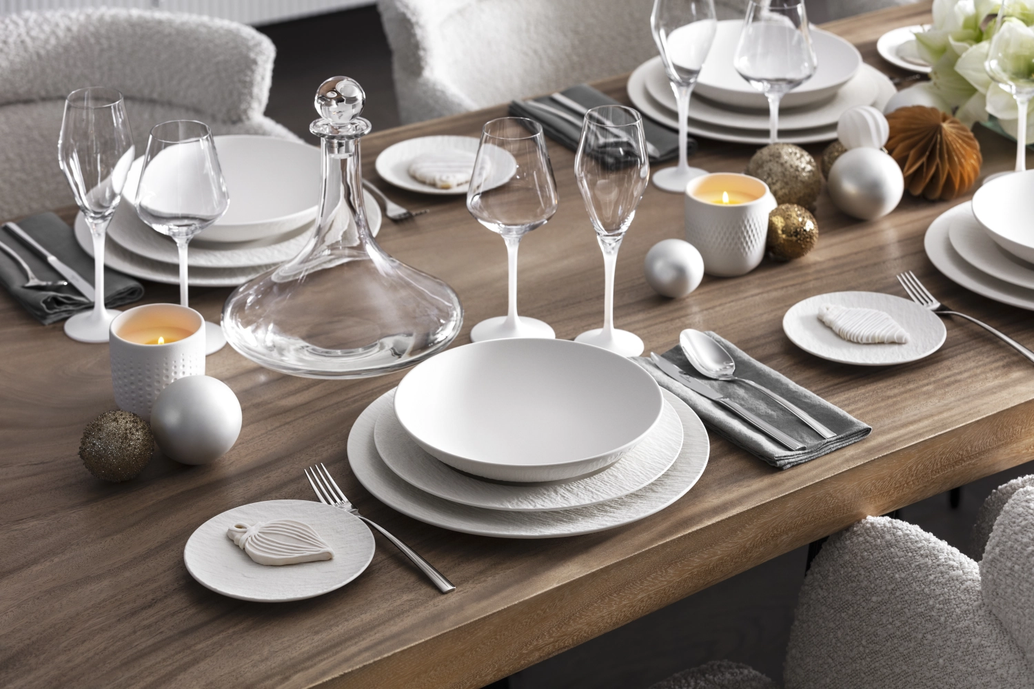 Set de 4 verres à vin blanc Manufacture Rock blanc