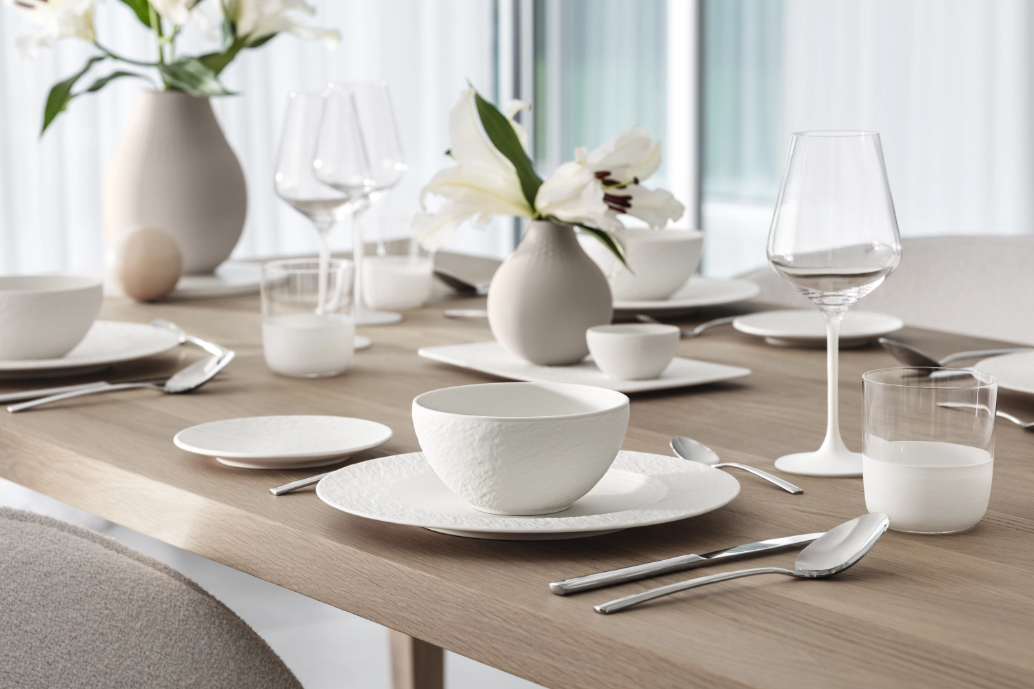 Set de 4 verres à shot Manufacture Rock blanc