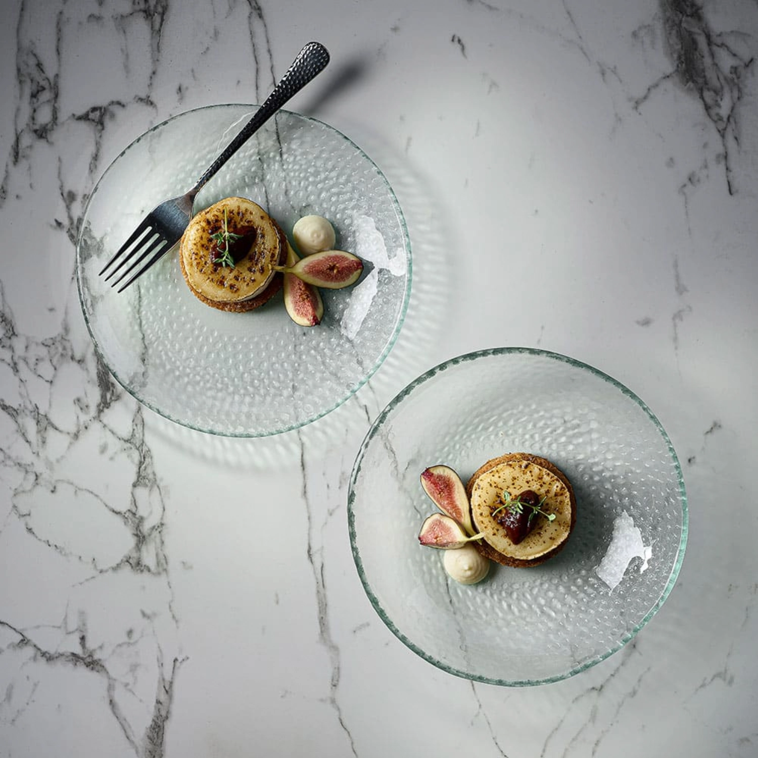 Assiette en verre Isla