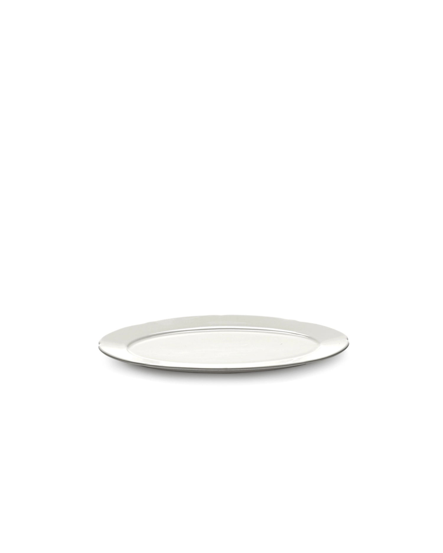 Silhouette assiette plate ovale