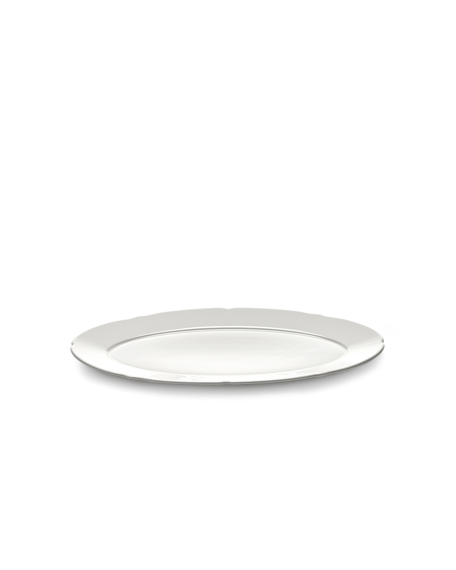 Silhouette assiette plate ovale