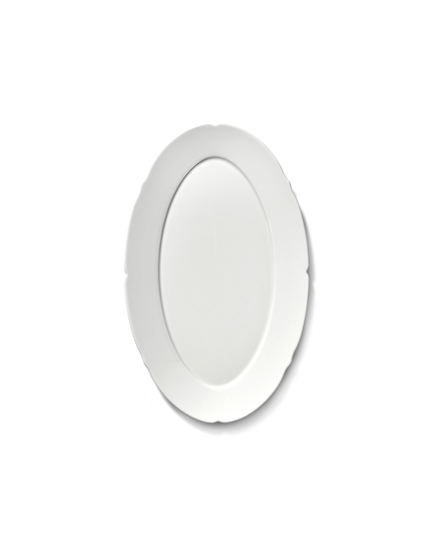 Silhouette assiette plate ovale
