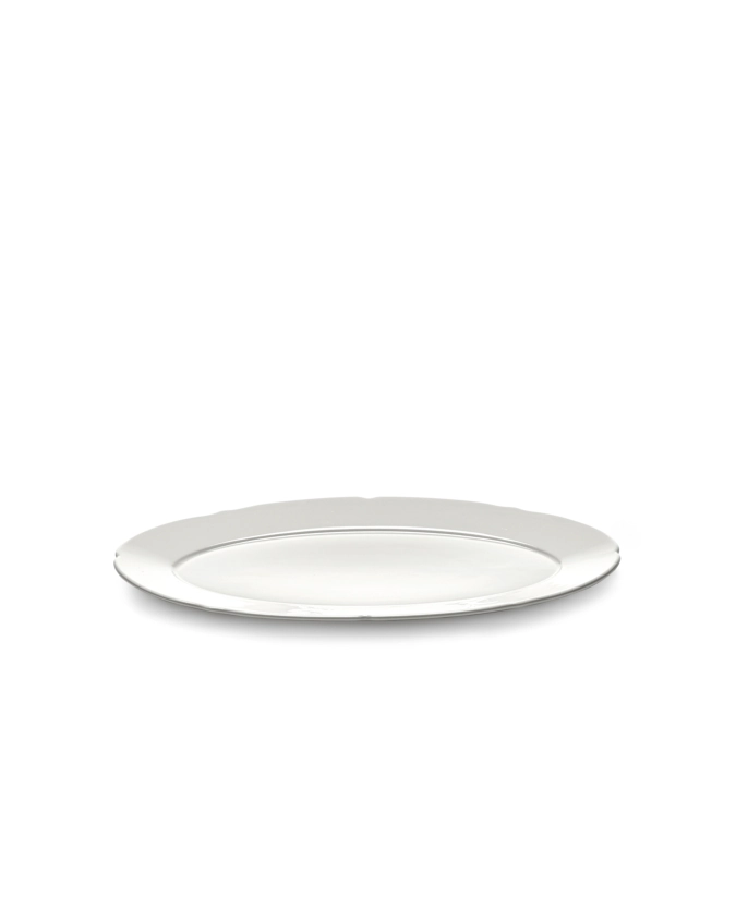 Silhouette assiette plate ovale