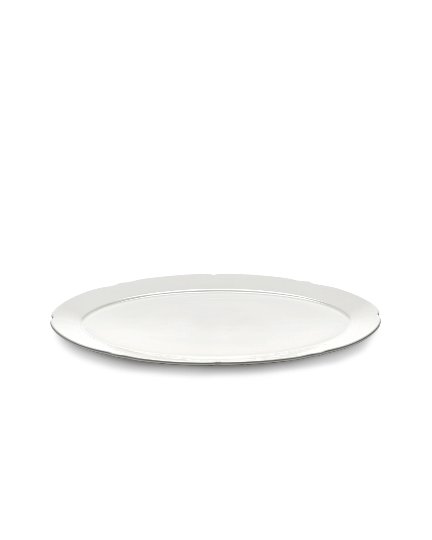 Silhouette assiette plate ovale