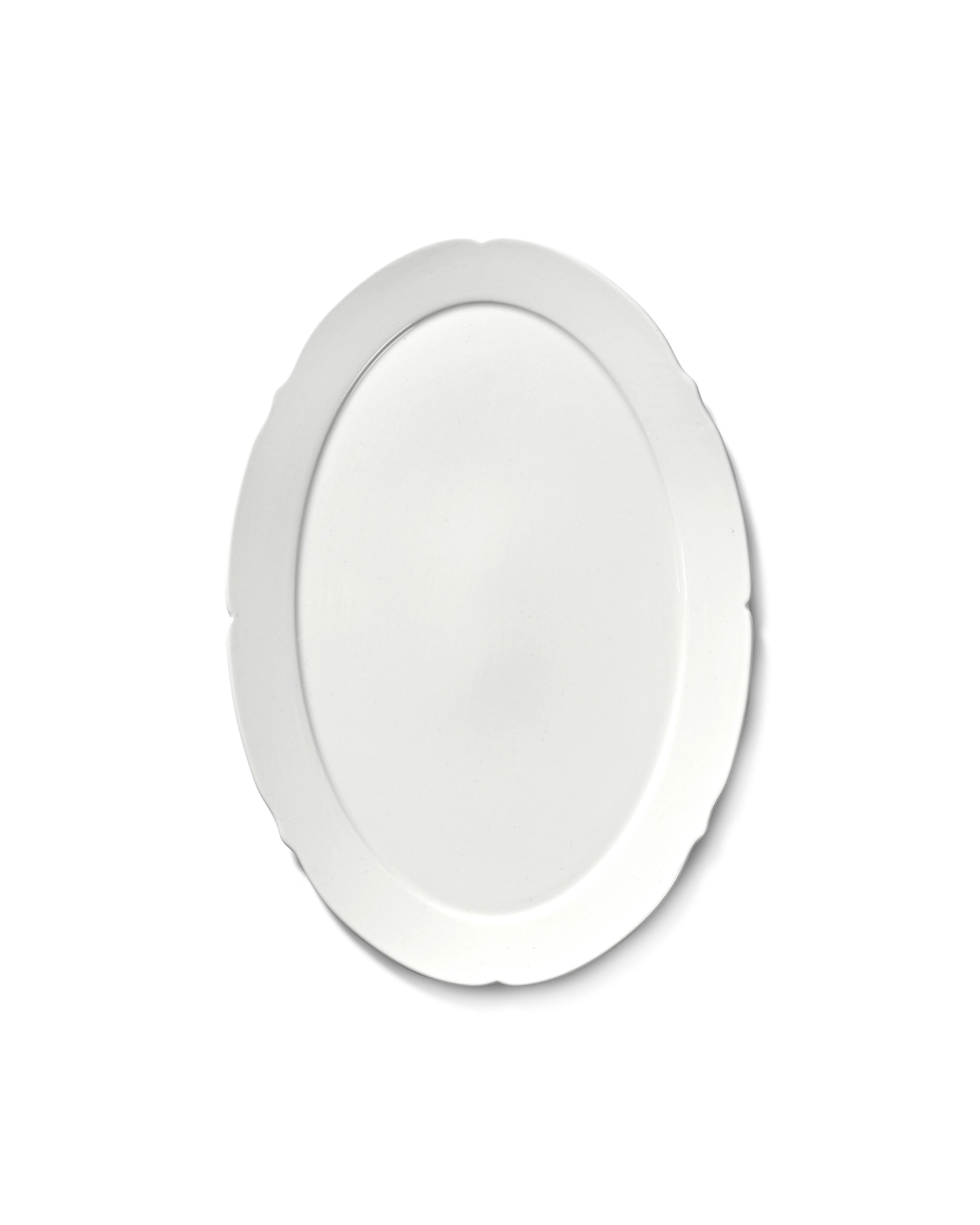 Silhouette assiette plate ovale