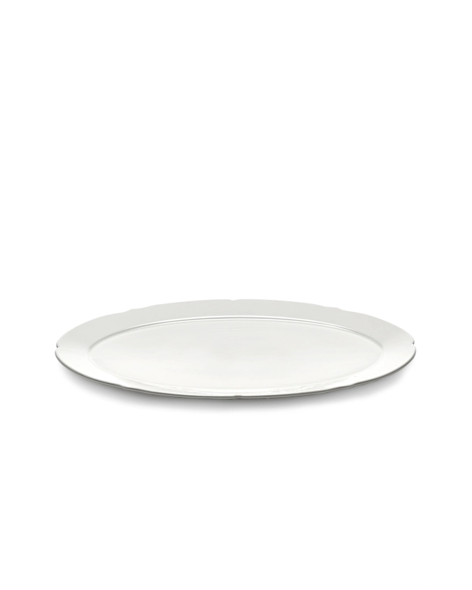 Silhouette assiette plate ovale