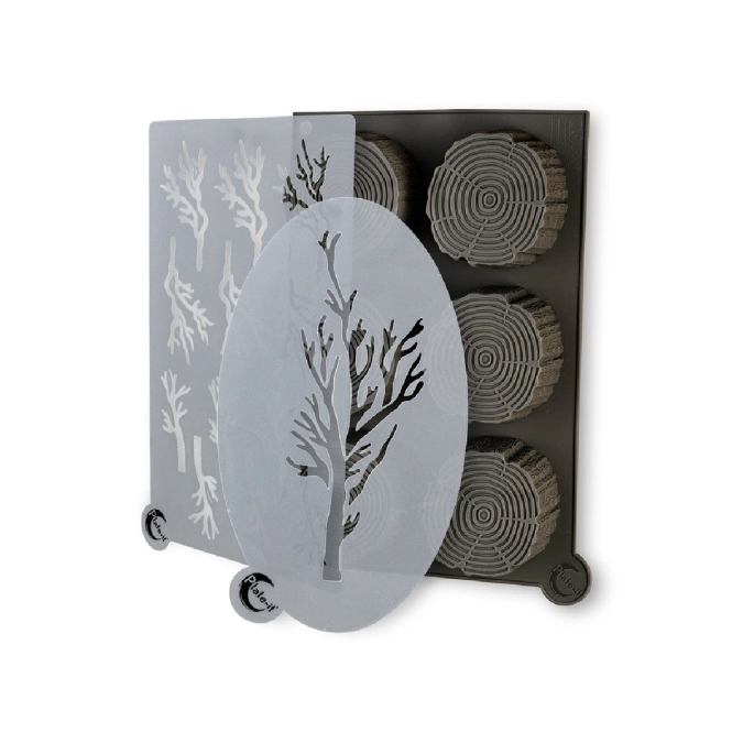 Moules à gâteaux en bois Plate-it, 3 pièces