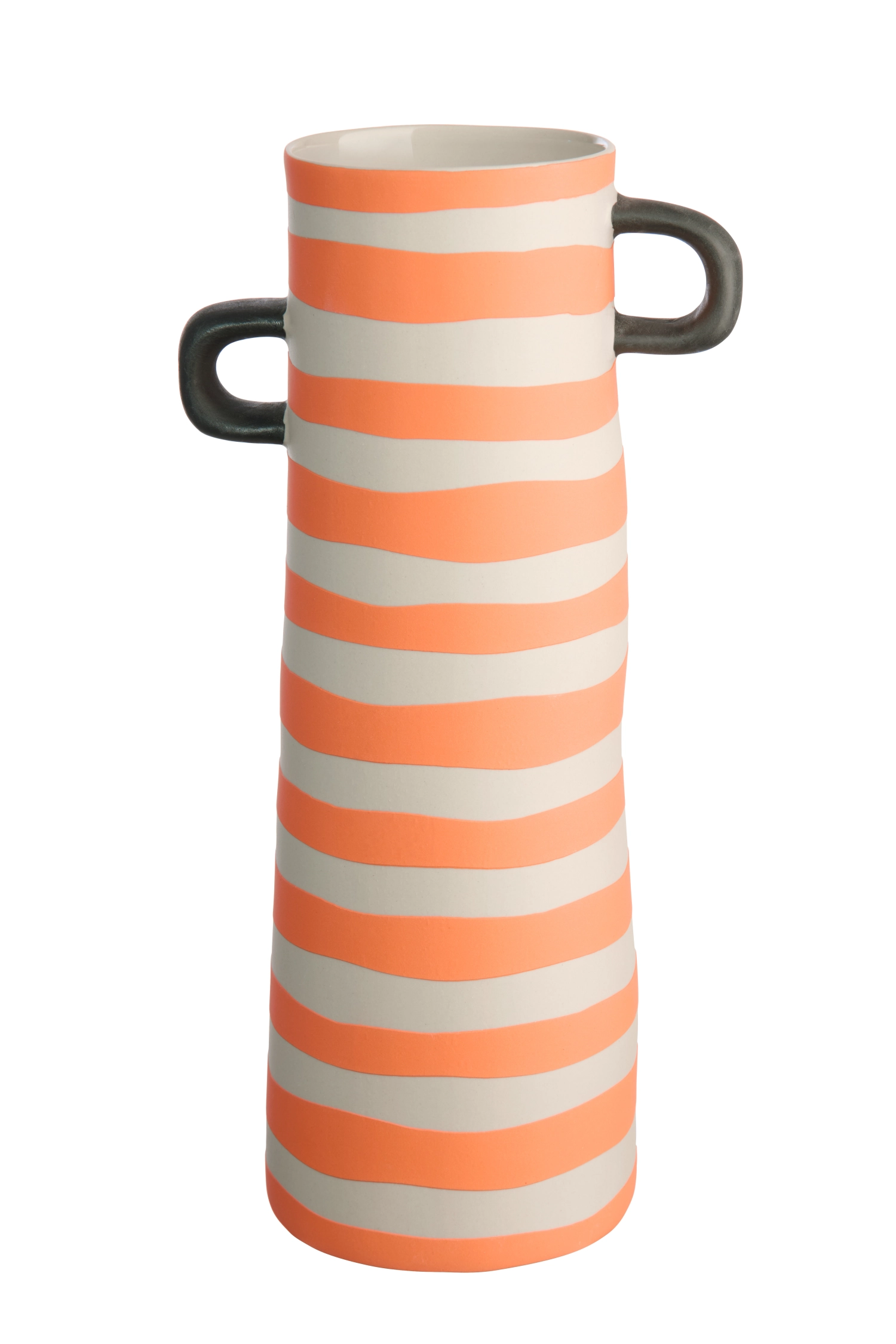 Rayu Vase orange gestreift