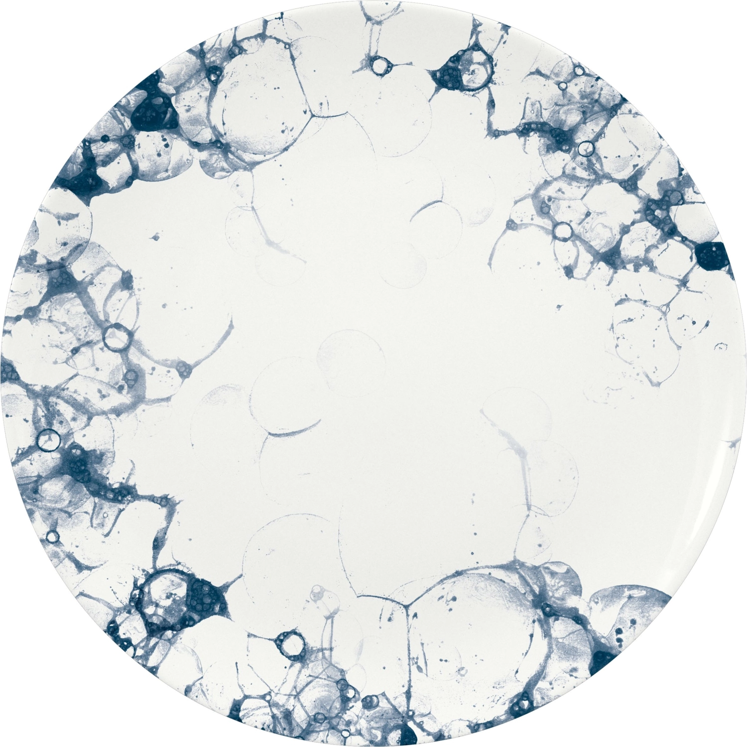 Bubbles Teller flach