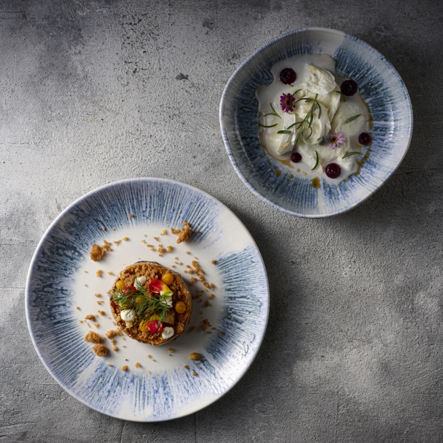 Lyra Blue Walled Schüssel